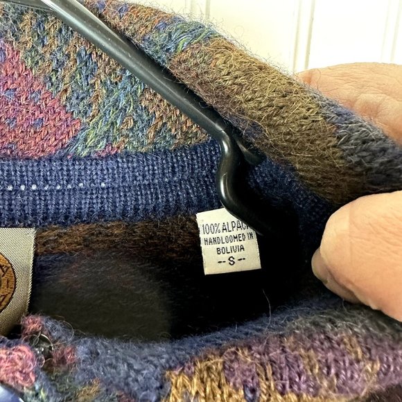 Millma Bolivia Button Up Sweater 100% Alpaca Size Small - Picture 4 of 6